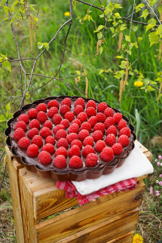 Rezepte zum Muttertag: Dekadente Schoko-Himbeer-Tarte